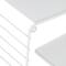 6 Pack: Honey Can Do White 3-Tier Floating Square Wall Shelf